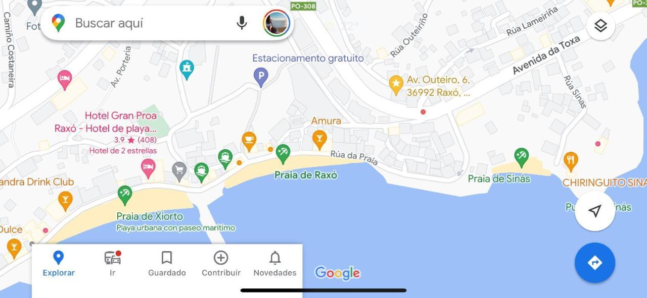 Apartamento Lb, Vistas A La Ria Raxo Bagian luar foto