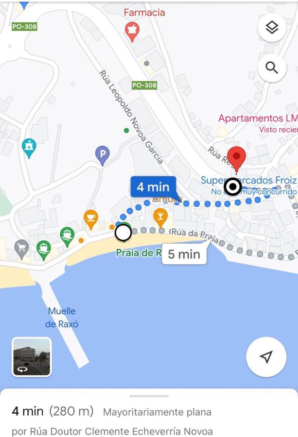 Apartamento Lb, Vistas A La Ria Raxo Bagian luar foto