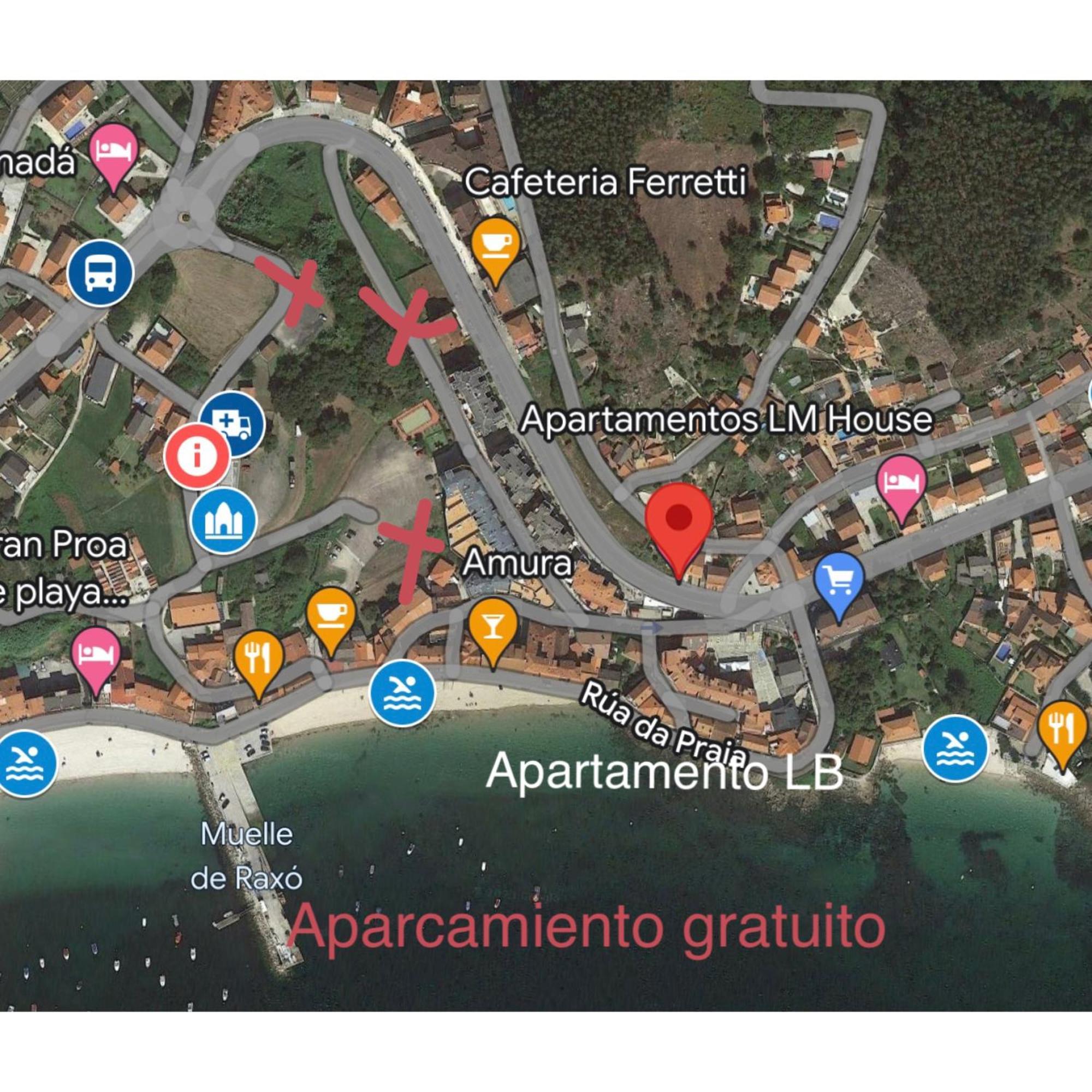 Apartamento Lb, Vistas A La Ria Raxo Bagian luar foto